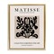 Stupell Industries Abstract Contemporary Black Floral Design Matisse Typography Floating Frame Design By Ros Ruseva